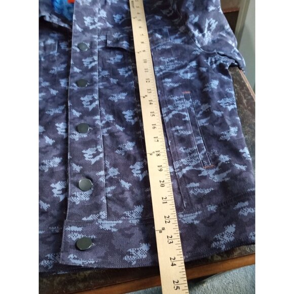 Tallia Sport Mens size M Paisley Lining Cotton Polyester Camo Trucker Jacket NWT - Picture 10 of 11